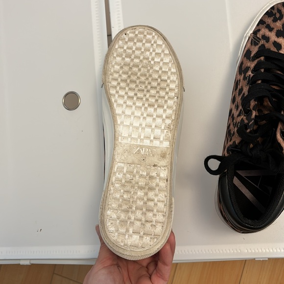 Zara leopard print satin sneakers - Picture 5 of 7